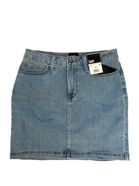 Lee Blue Jean Midrise Light Wash Skort Size 8 NWT